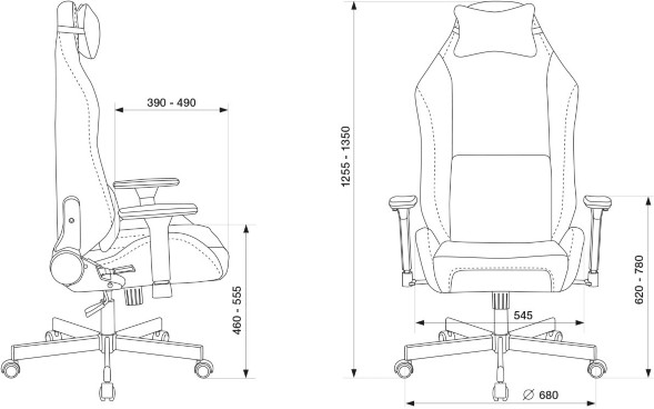 Кресло игровое Knight N1 Fabric розовый Velvet 36 с подголов. крестов. металл