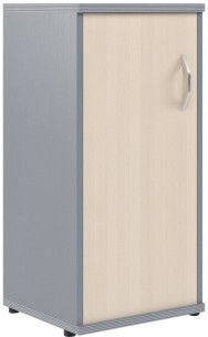 Шкаф колонка с глухой дверью СУ-3.1(L) Клен/Металлик 406*365*823