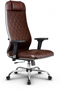 Кресло офисное Metta L  NewLeather (хром ов. сеч.)