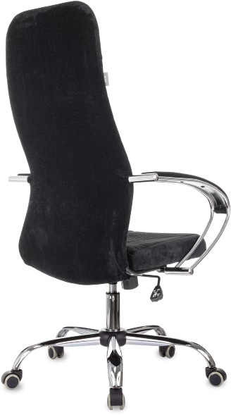 Кресло руководителя Бюрократ CH-610SL черный Light-20 крестов. металл хром