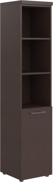 Шкаф колонка (L) с глухой малой дверью и топом THC 42.5(L) венге-магия Z 430х452х1968